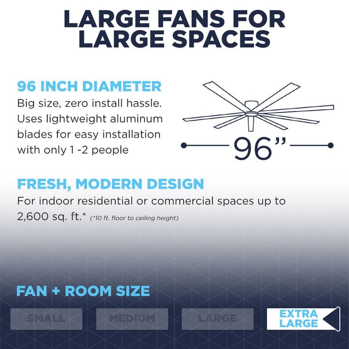 Maxx Air 96 Inch 6-Speed Indoor Outdoor Ceiling Fan, large image number 13