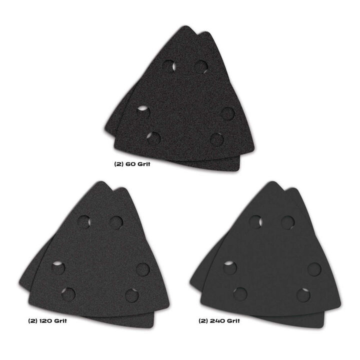 Imperial Blades IBOTSPHV-6 Oscillating Multi-Tool Triangle Sandpaper Variety Pack 6PC, large image number 3