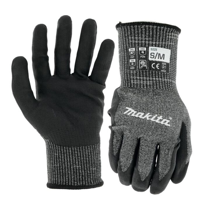 Makita Advanced FitKnit Gloves Cut Level 7 Nitrile Coated Dipped, large image number 0