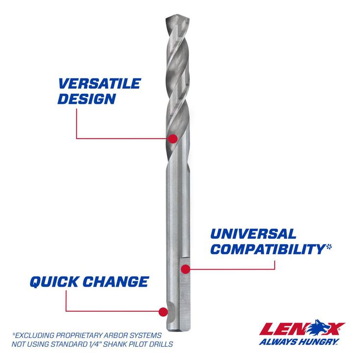 Lenox T2 3.25 Pilot Drill Bit, large image number 1