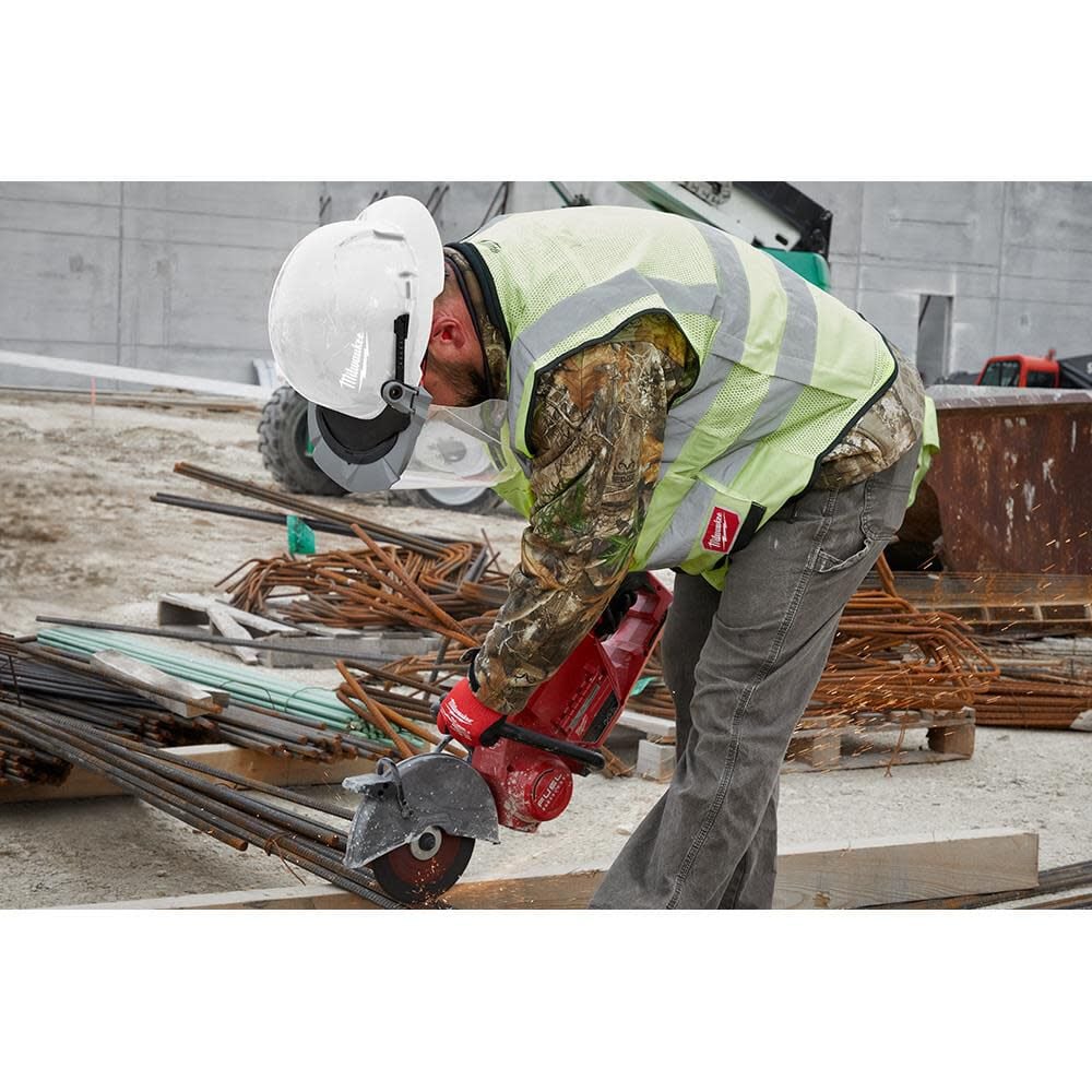 Milwaukee White Full Brim Vented Hard Hat with 6pt Ratcheting Suspension Type 1 Class C, large image number 5