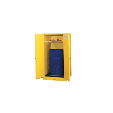 Justrite 55 Gallon Yellow Steel Manual Close Flammable Cabinet