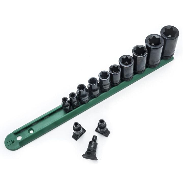 GEARWRENCH 1/4in 3/8in and 1/2in Drive External Torx Socket Set 13pc, large image number 2