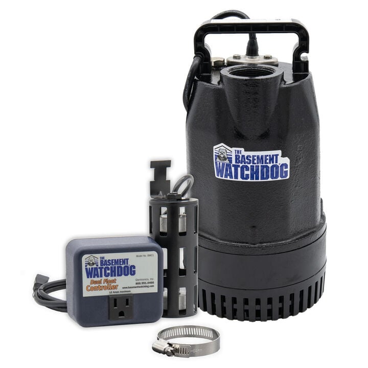 The Basement Watchdog 1/2HP 73.3 GPM PSC Water Cooled Motor AC Submersible Sump Pump