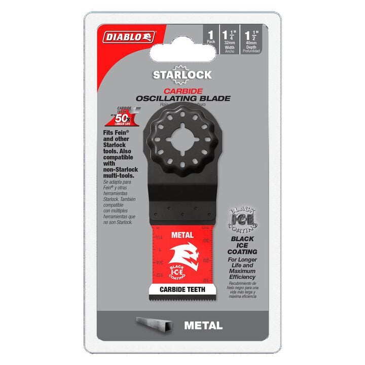 Diablo Tools 1 1/4 Inch Starlock Carbide Oscillating Blades for Metal, large image number 1
