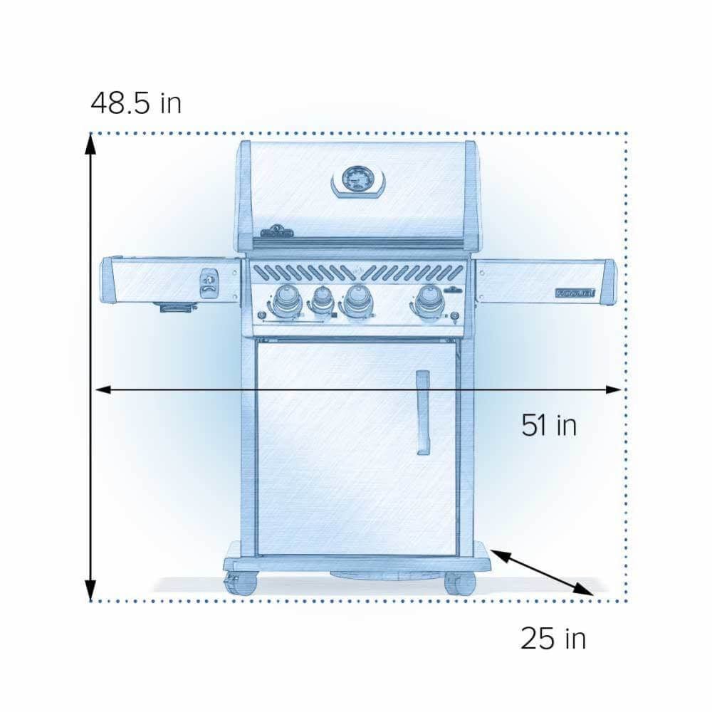 Napoleon Rogue PRO 425 Propane Gas Grill with Infared Burners 56000 BTU Stainless Steel, large image number 11