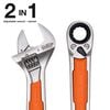 Klein Tools KNECT 6 Inch Adjustable Wrench with Pass-Through Ratchet, small image number 3