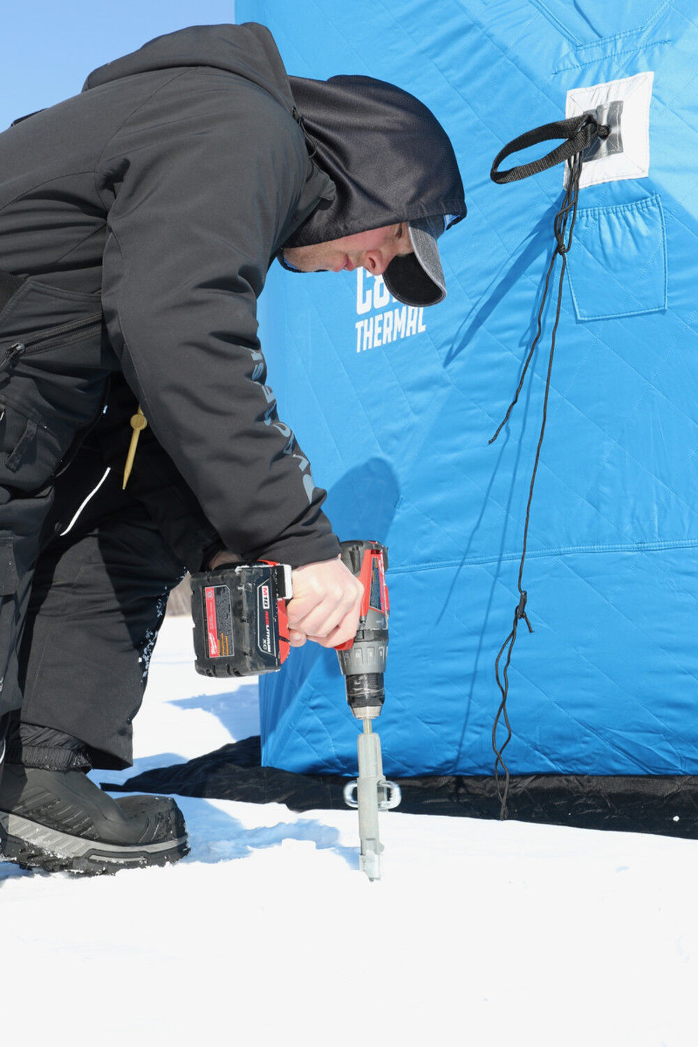 Hub clearance ice shelter