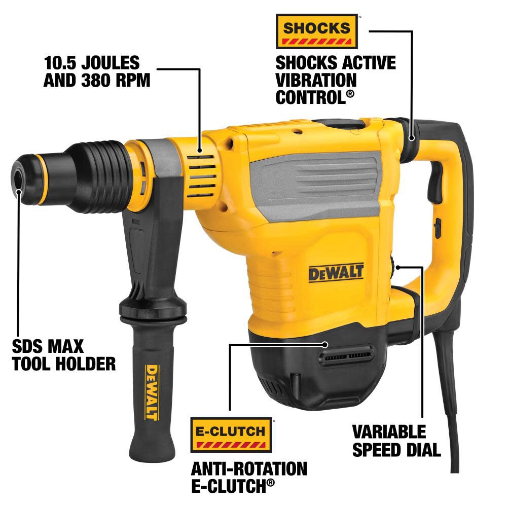 DEWALT 1-3/4 in SDS MAX Combination Rotary Hammer Kit