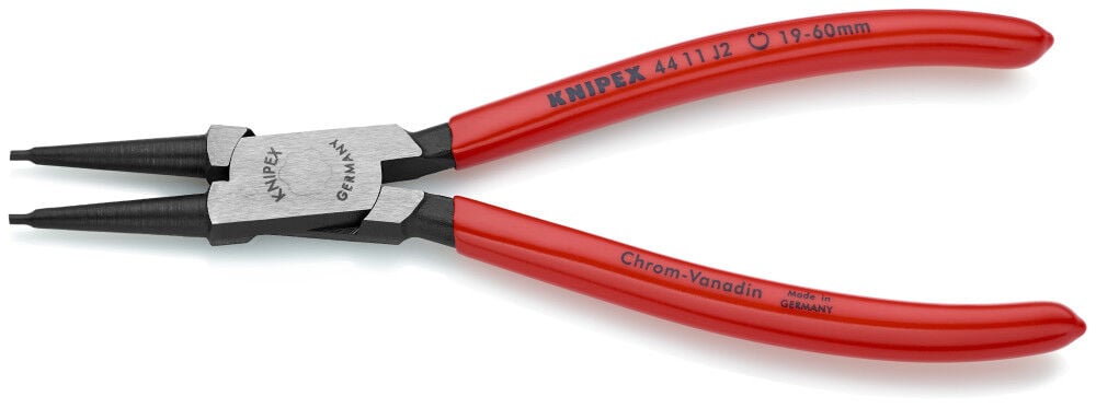 Knipex 7-1/4 Inch Vanadium Steel Internal Snap Ring Pliers with Forged Tips, large image number 2