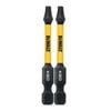DEWALT Elite Series 2-1/4 Inch T20 Bits, 2 Pieces, small image number 1