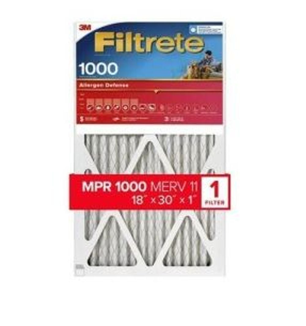 3M Filtrete 18 x 30 x 1-Inch Allergen Defense Furnace Air Filter, 4-Pack, large image number 1