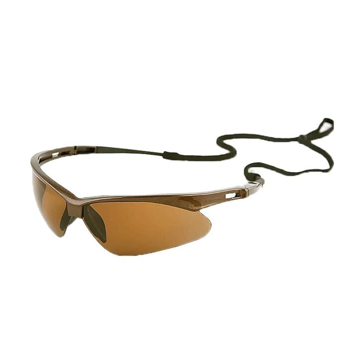 Jackson Safety Glasses Anti-Scratch Coating Brown Lens Brown Frame