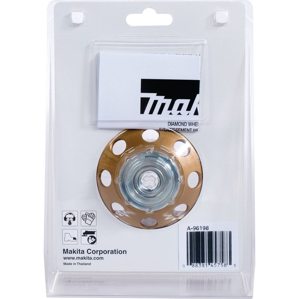Makita 4 1/2 Inch Low-Vibration Double Row Segmented Rim Diamond Cup Wheel for Concrete, large image number 5