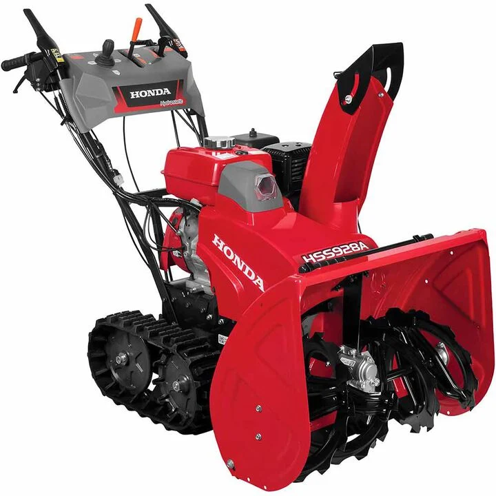 Honda 9HP 28In Two Stage Track Drive Snow Blower - Electric Start