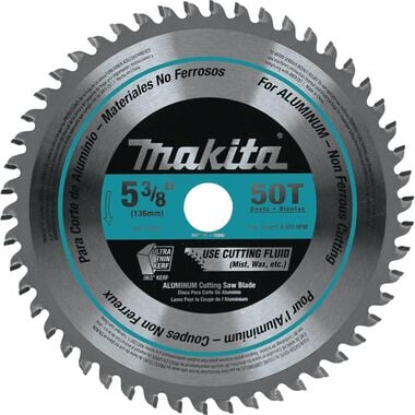 Makita 5-3/8 in. 50T Carbide-Tipped Saw Blade Aluminum, large image number 0