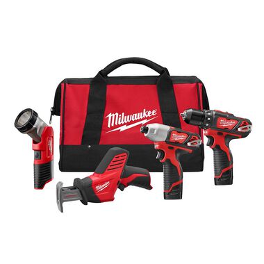 Milwaukee M12 Cordless Lithium-Ion 4 Tool Combo Kit
