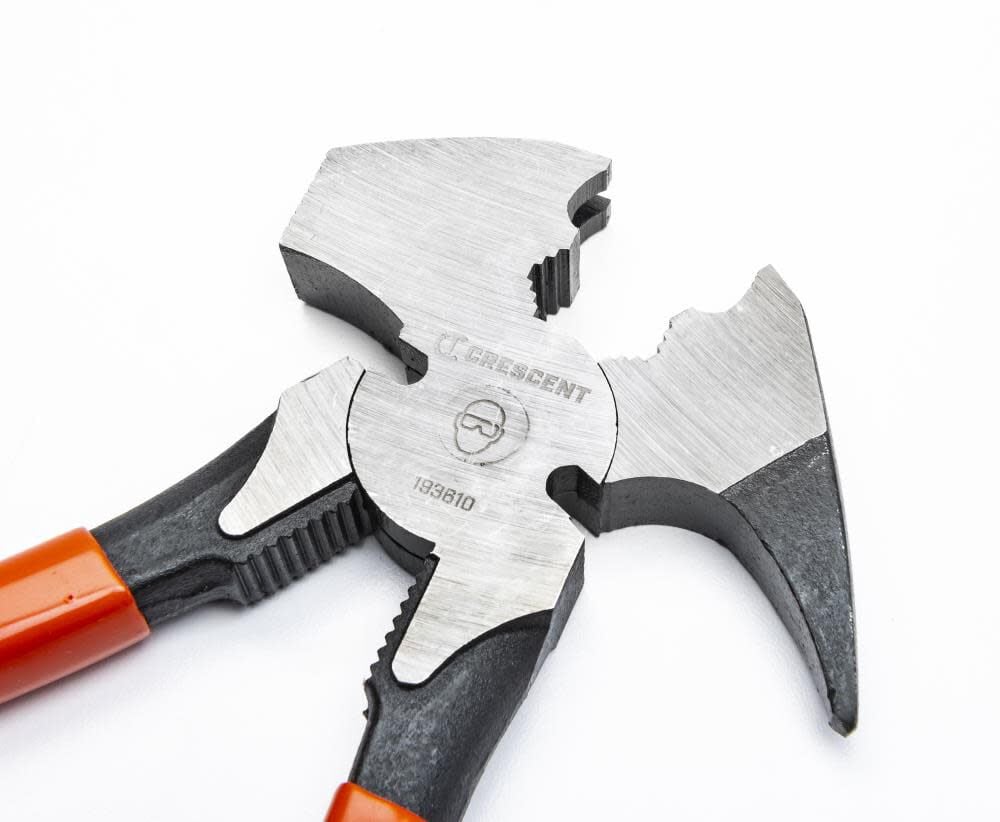 Crescent Fence Tool Pliers 10in Solid Joint Dipped Handle, large image number 2