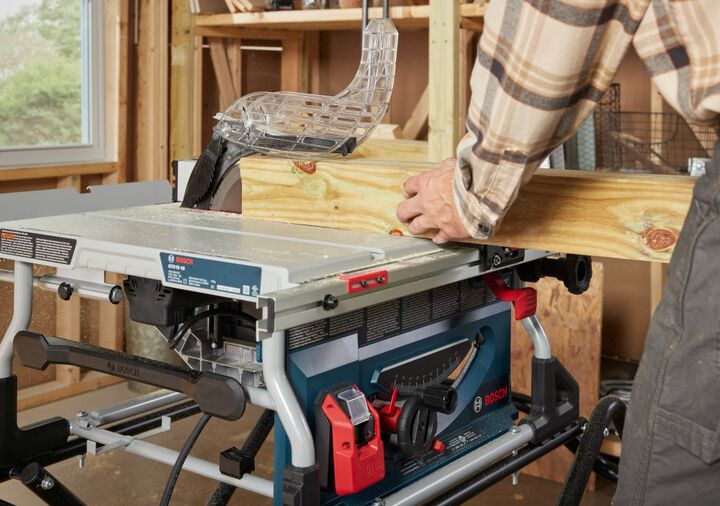 Bosch 10 Inch Jobsite Table Saw with Gravity-Rise Wheeled Stand - Reconditioned, large image number 7