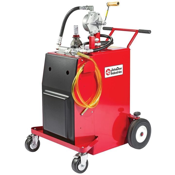 Johndow 30 Gallon UL Steel Manual Pump Gas Fuel Caddy