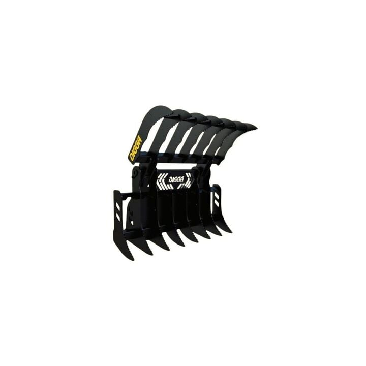 Digga North America 42 Inch 350 Pound Grapple Rake for Multi-Fit Miniature Skid Steer Loader, large image number 1