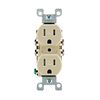 Leviton 15A 125V Ivory 2 Pole Grounded Duplex Outlet Receptacle, small image number 2