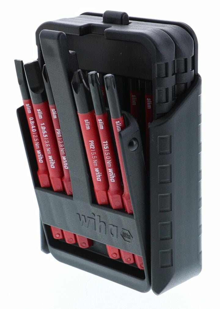 Wiha 12 Piece Insulated SlimLine Blade Belt Set