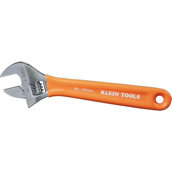 Klein Tools 8 Inch Extra-Capacity Adjustable Wrench