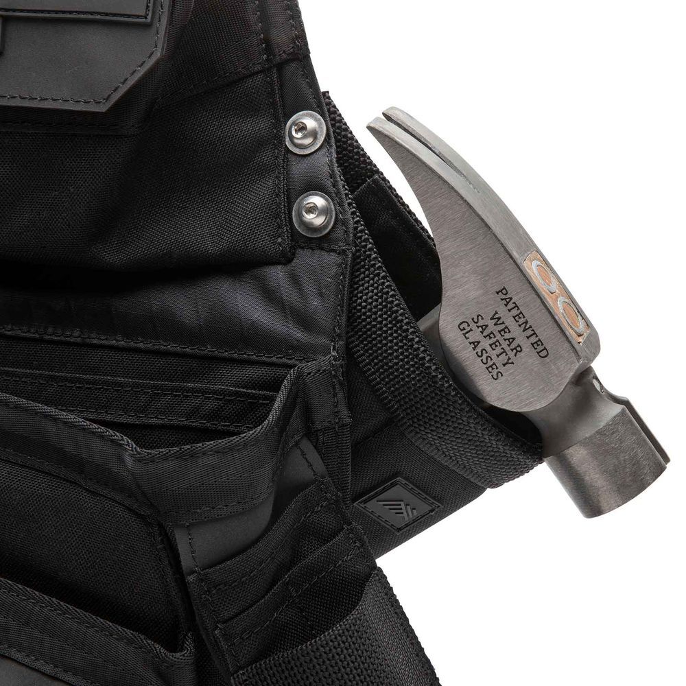 Diamondback Toolbelts Right Side Integrated Open-Bottom Hammer Holster X, Black, large image number 5
