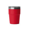 YETI Rambler 16 Oz Stackable Pint with Magslider Lid Rescue Red with Patriotic Badge, small image number 2