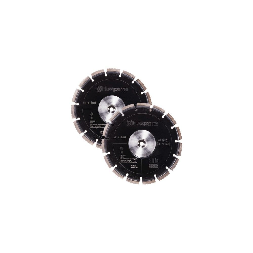Husqvarna Construction EL 10 CnB 9 Inch Gold Diamond Blade for Concrete and Hard Materials, large image number 2