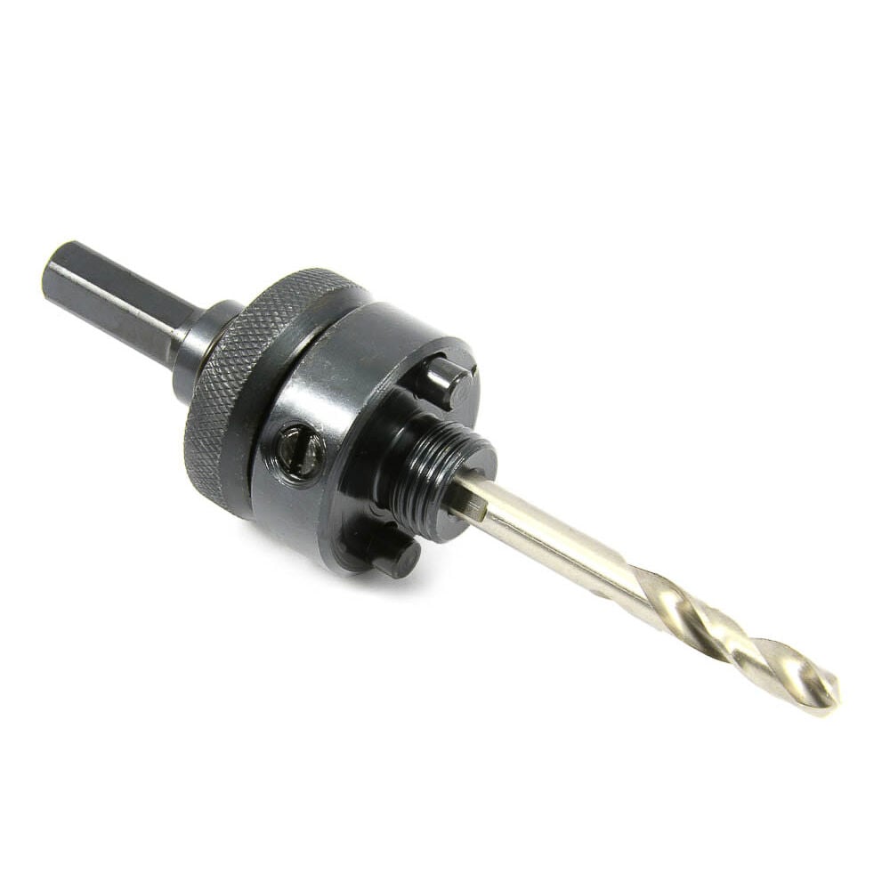 Forney Industries Command PRO High Speed Steel Hole Saw Mandrel, Number 12 Pilot Drill and 3/8 in Shaft, large image number 1