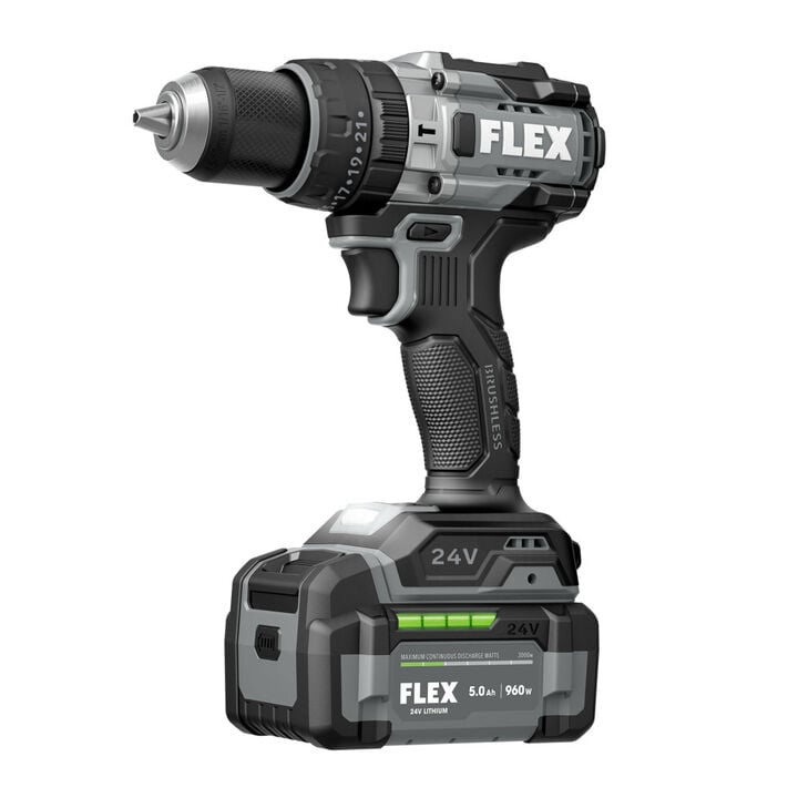 FLEX 1/2 Inch 2-Speed Hammer Drill with Turbo Mode Kit, large image number 3