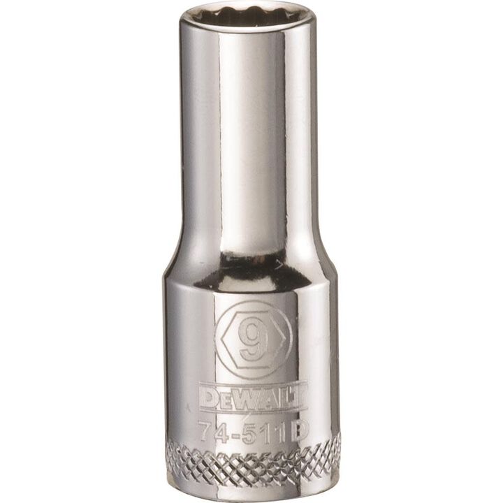 DEWALT Socket 12 Point 3/8in Drive Deep 9MM, large image number 0