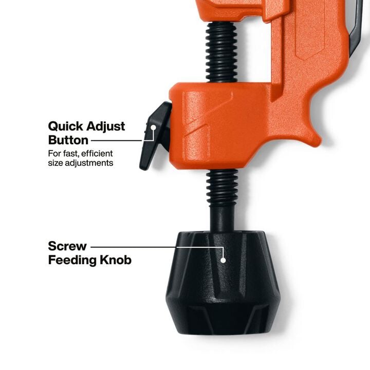 Klein Tools 1 Inch Quick-Adjust Screw Feed Tubing Cutter, large image number 2