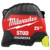 Milwaukee 25 Ft. STUD Tape Measure with Engineers Scale, small image number 1