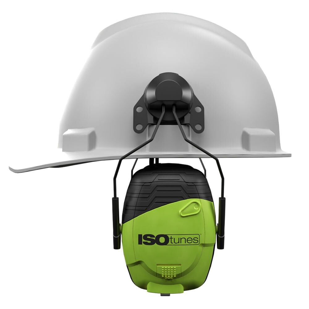 ISOtunes LINK Aware 21 dB Bluetooth Safety Green Helmet Mount Earmuff, large image number 5