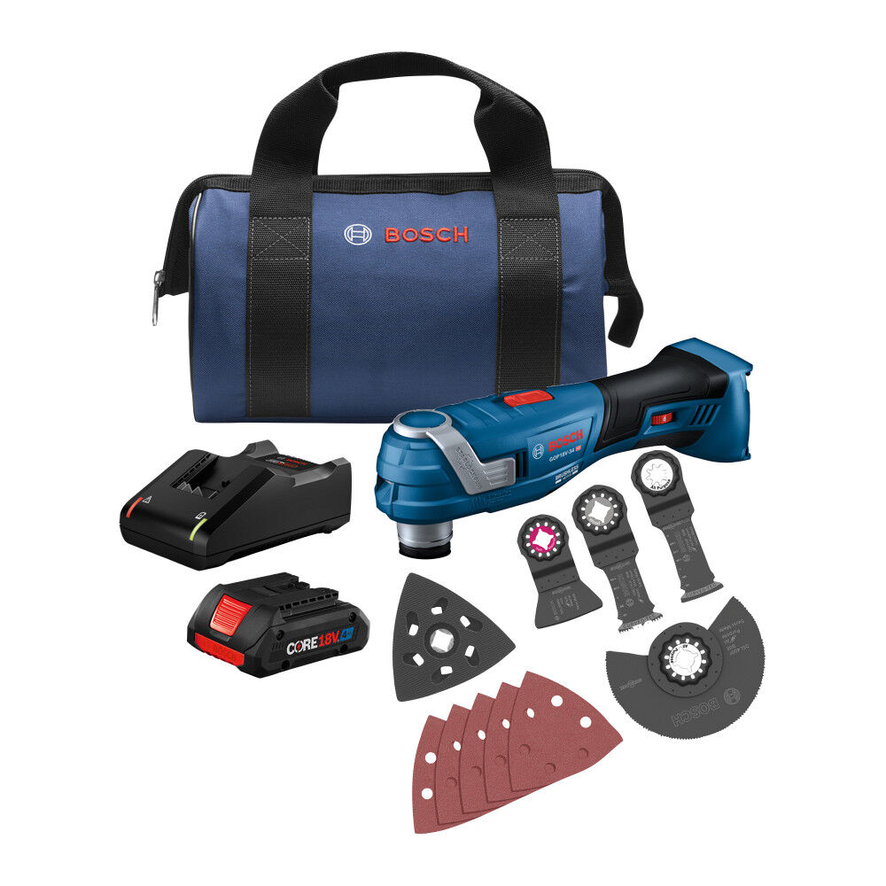 Bosch 18V Brushless StarlockPlus Oscillating Multi-Tool Kit with CORE18V 4 Ah Advanced Power Battery, large image number 1