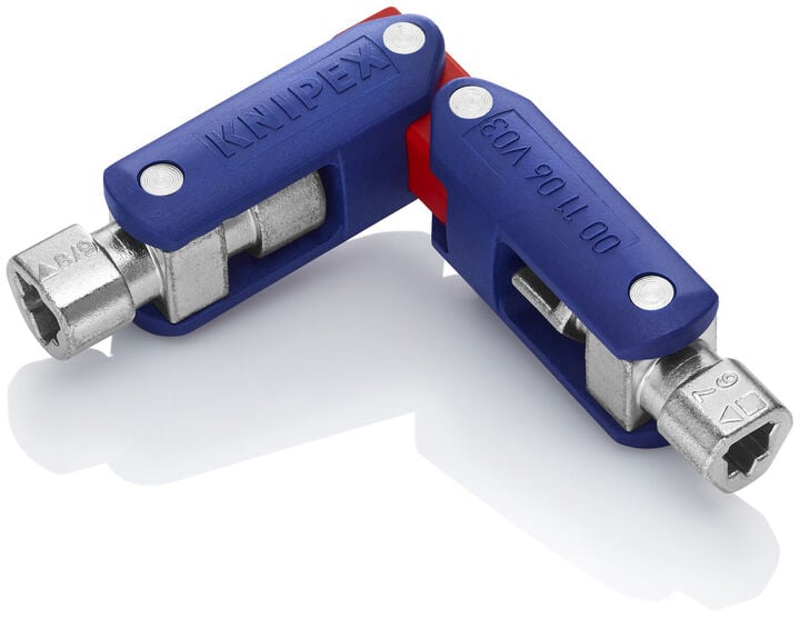 Knipex 5 Inch Length Zinc Die-Cast Double Joint Control Cabinet Key, large image number 2