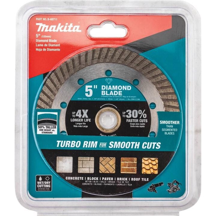 Makita 5 Inch Turbo Rim Diamond Blade for Masonry, large image number 2