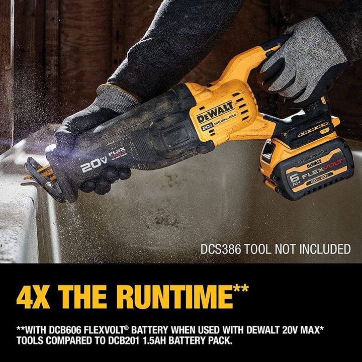 DEWALT FLEXVOLT 20V/60V 6Ah Lithium Ion Power Tool Battery Pack with Fuel Indicator (2 Pack), large image number 2