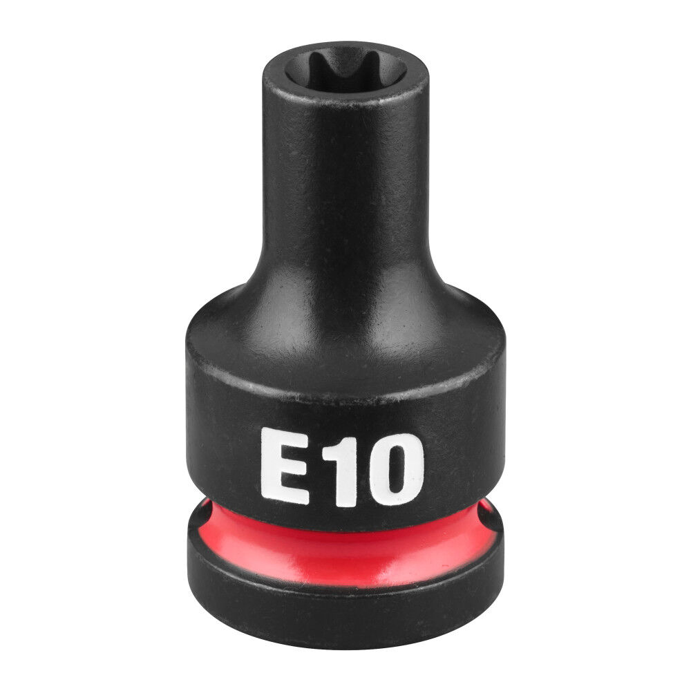 Milwaukee SHOCKWAVE Impact Duty 1/2 Inch Drive E-Torx E10 Bit Socket - 49-66-7382