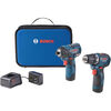 Bosch 12V Max Drill Driver Impact Driver 2 Tool Combo Kit, small image number 1