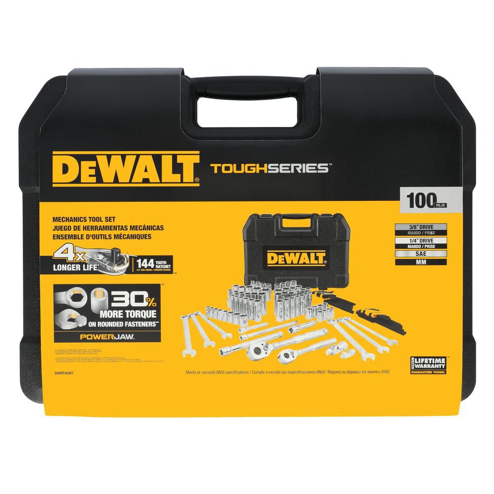 DEWALT TOUGHSERIES 100 Piece 2 Drive Mechanics Tool Set, large image number 6