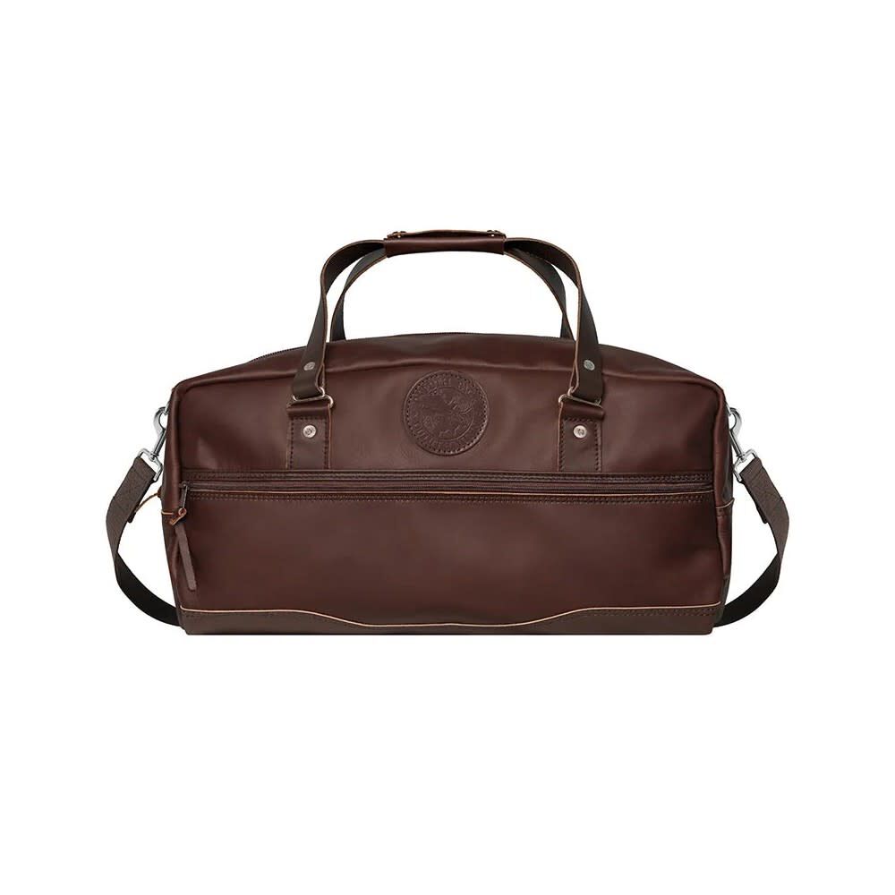 Duluth Pack Brown Leather Weekender Duffel, large image number 1