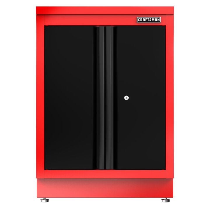 CRAFTSMAN Welded 2-Door Base Cabinet Red and Black, large image number 1