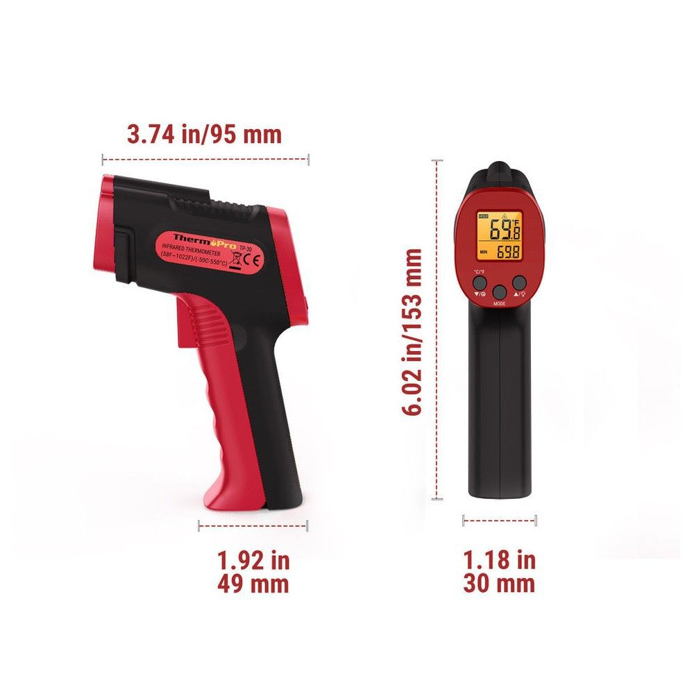TempPro Digital Infrared Thermometer Gun, large image number 6