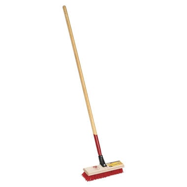 Harper 12 in Synthetic Bristle Assembled Deck Scrub Brush with Handle
