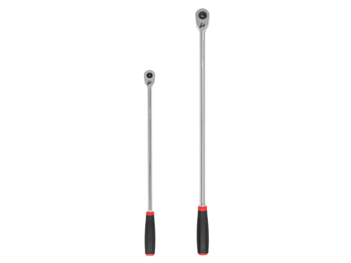 Tekton 3/8, 1/2 Inch QR Comfort Grip Extra-Long Ratchet Set, (18, 24 Inch), large image number 0