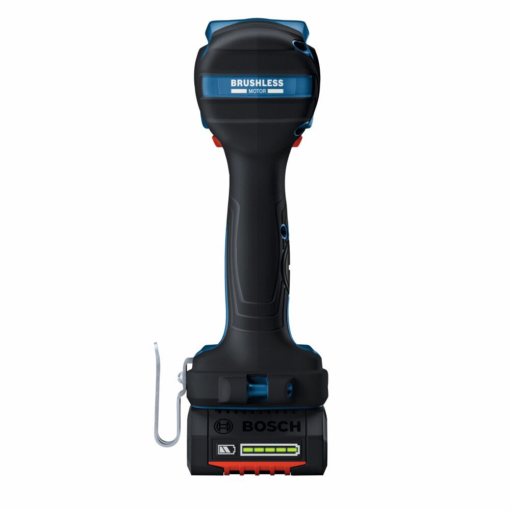 Bosch 18V 1/2in Mid Torque Impact Wrench Kit Connected Ready with Frictin Ring and Thru Hole and 2 CORE18V 4.0 Ah Compact Batteries, large image number 6
